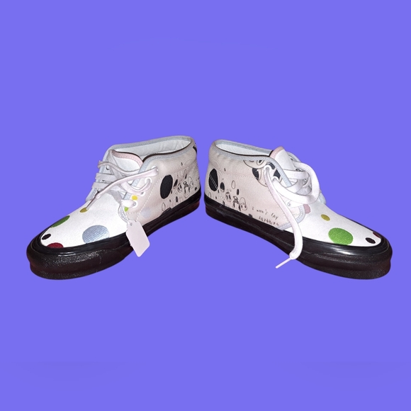 🆕️Vans Vault Limited Javier Calleja Canvas Leather Sneakers Mens 7 Women 8.5 - Picture 1 of 7